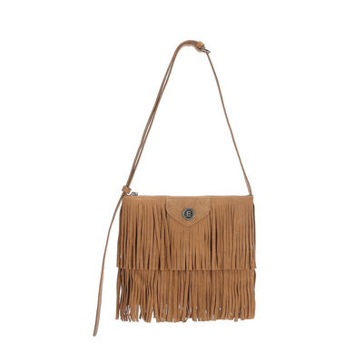 Polyester Médium Eco Friendly Cadeaux de demoiselles d'honneur personnalisés Nature Frange Tasse Tassel Tote Sac pour femmes