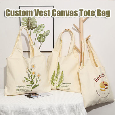Sac à main personnalisé sac de shopping en toile de coton recyclable avec marque personnalisée