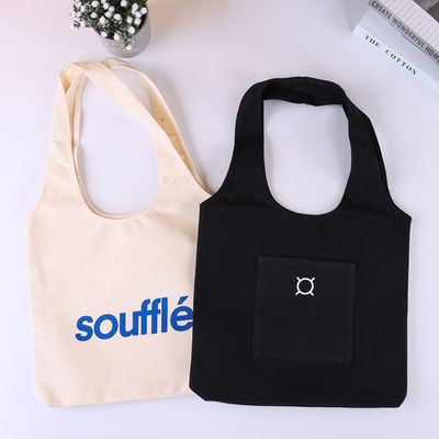 Sac à main personnalisé sac de shopping en toile de coton recyclable avec marque personnalisée