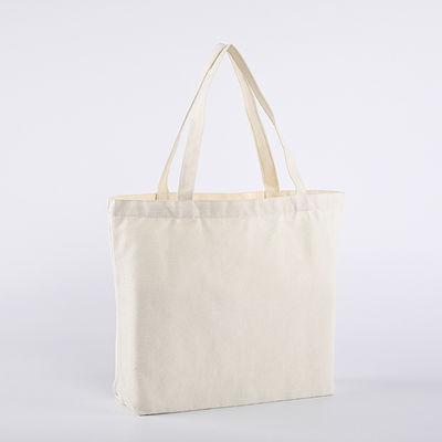 Taille moyenne Logo imprimé sur mesure conception sac de coton en noir blanc rose couleur naturelle