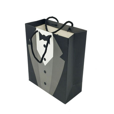 Petite entreprise Logo personnalisé Accepté Sac en papier biodégradable recyclable Emballage cadeau