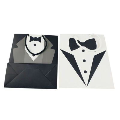 Petite entreprise Logo personnalisé Accepté Sac en papier biodégradable recyclable Emballage cadeau