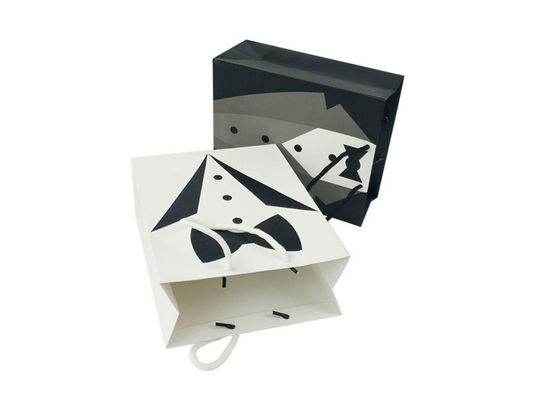 Petite entreprise Logo personnalisé Accepté Sac en papier biodégradable recyclable Emballage cadeau