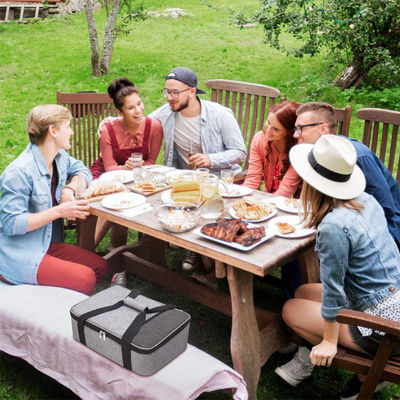 Nouveau à la mode extra-grand lourd service isolé pouf réutilisable de l'épicerie sac thermique de magasinage sac de refroidissement