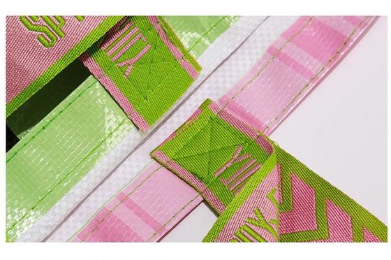 Coins incurvés Durable PP laminé sac de magasin non tissé avec fermeture de bouton Durable