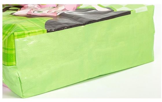 Coins incurvés Durable PP laminé sac de magasin non tissé avec fermeture de bouton Durable