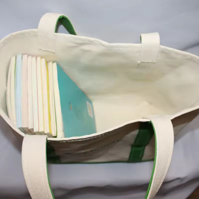 Sac à dos en coton en toile écologique surdimensionné avec logo imprimé sur mesure