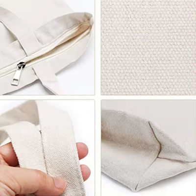 Style en boucle douce Imprimé sur mesure Eco-friendly Recyclé Large Canvas Grocery Shopping Strap Tote Bag