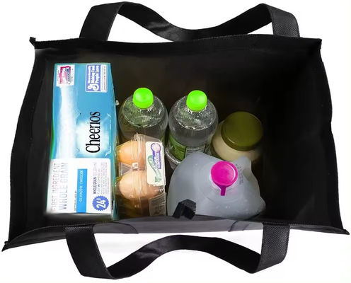 Logo personnalisé imprimé Sacs à soupes non tissés réutilisables pour le transfert de chaleur de l'épicerie