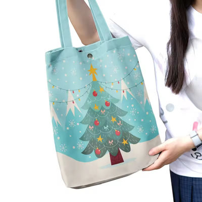 Les derniers modèles de sacs de magasinage sur mesure sacs de toile avec impression en couleurs