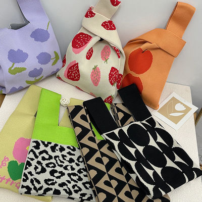 Mode de luxe modèle de fleurs mini sac à main femme sac à main de magasinage mignon sac à tricot