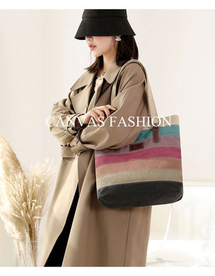 Sacs à main à colorier en bandes vintage pour achats personnalisés et voyage