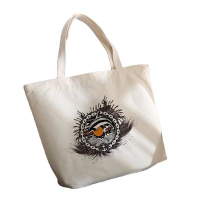 Promotion sur mesure épaule durable coton toile sac à main de magasinage avec une grande capacité