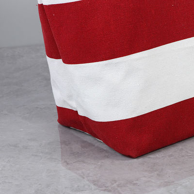 Sacs à main en toile rayés Sacs à main personnalisés Sacs de magasinage avec logo