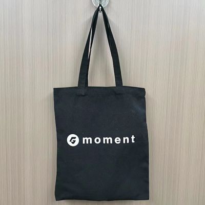 Logo imprimé sur mesure Sacs à dos en toile de coton pour femmes avec style en boucle douce et taille moyenne