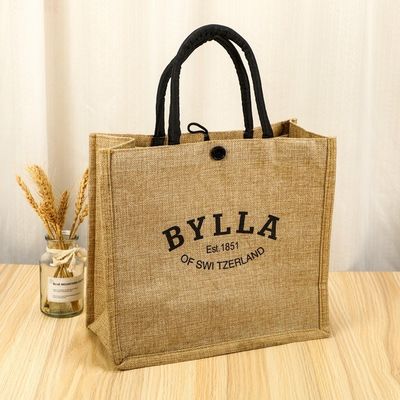 Sac à dos de jute en petite taille sur mesure pour les achats Couleur personnalisée et OEM / ODM acceptable