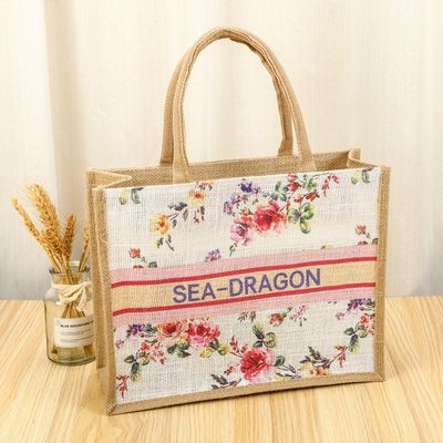 Sac à dos de jute en petite taille sur mesure pour les achats Couleur personnalisée et OEM / ODM acceptable