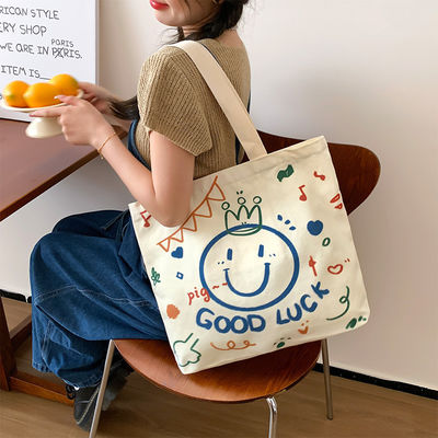 Le dernier modèle de mode personnalisé Logo coton sac à dos avec fermeture à glissière promotion
