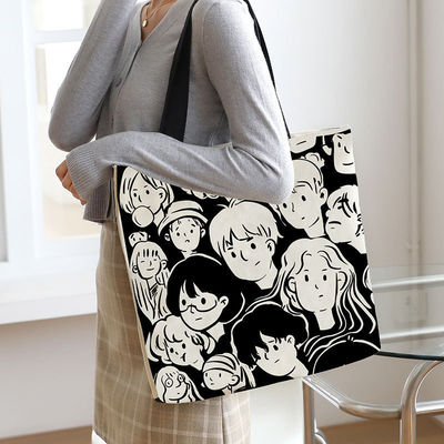 Le dernier modèle de mode personnalisé Logo coton sac à dos avec fermeture à glissière promotion
