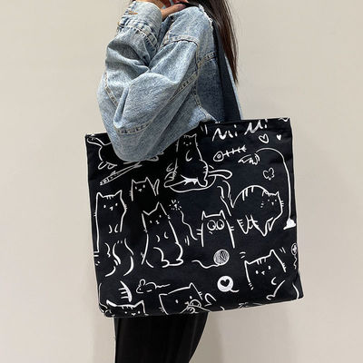 Le dernier modèle de mode personnalisé Logo coton sac à dos avec fermeture à glissière promotion