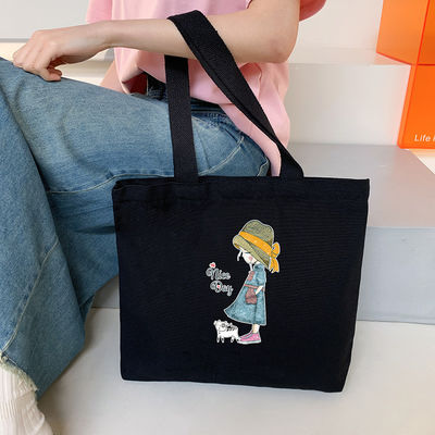 Le dernier modèle de mode personnalisé Logo coton sac à dos avec fermeture à glissière promotion