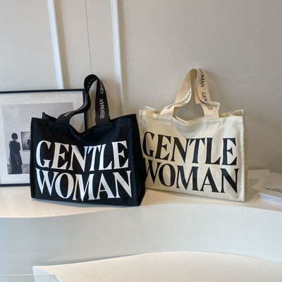 OEM/ODM Acceptable Sac à main en toile de coton naturel lourd avec poche et fermeture à glissière