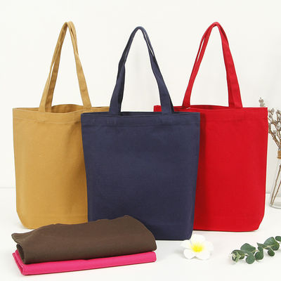 Achats Taille personnalisable Couleur solide Sac à dos en coton avec logo personnalisé