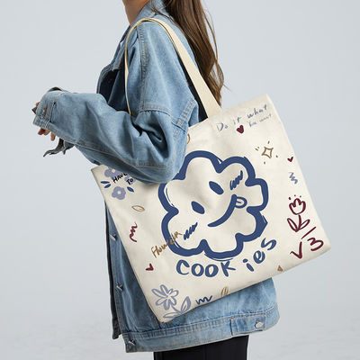 Un sac à main en toile moyenne en lin de coton biologique pour des solutions d'achat durables