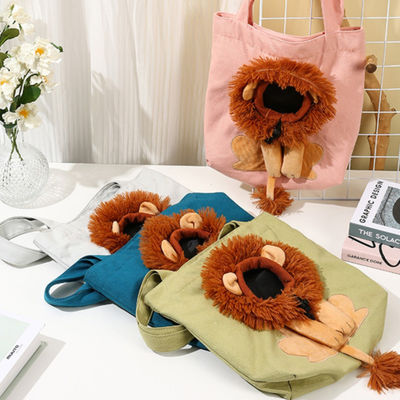 Sac d'extérieur portable en toile pour animaux de compagnie, toutes saisons, sac imprimé avec logo personnalisé pour chiens et chats