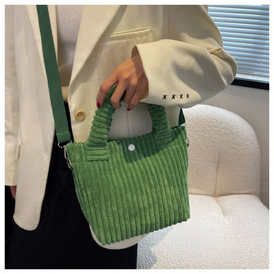 Sac à main en velours imprimé sur mesure avec logo crossbody mode sac de magasinage pour femmes