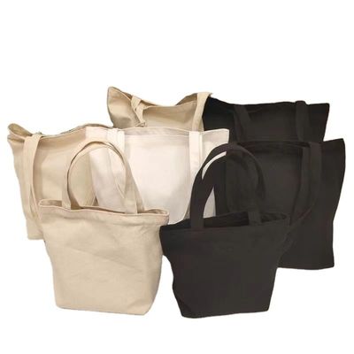 Sac à main en coton organique avec logo personnalisé Sac de magasinage recyclé