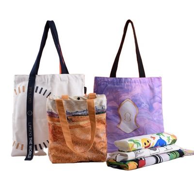 Sacs à dos en sublimation Logo personnalisé imprimé pour sac en toile de grande capacité réutilisable