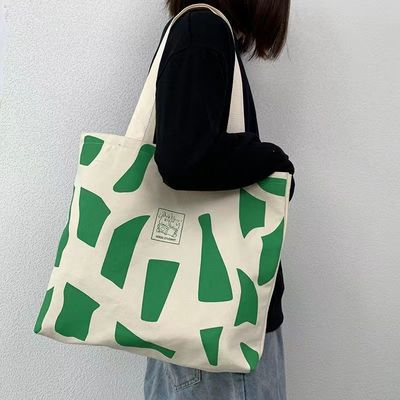 Sac de magasinage écologique personnalisé Sac à dos en toile de coton pour femme Sac de week-end recyclé