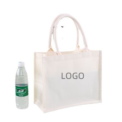Outlet Blanc Logo personnalisé imprimé sur toile Sacs de coton pour la vie scolaire quotidienne