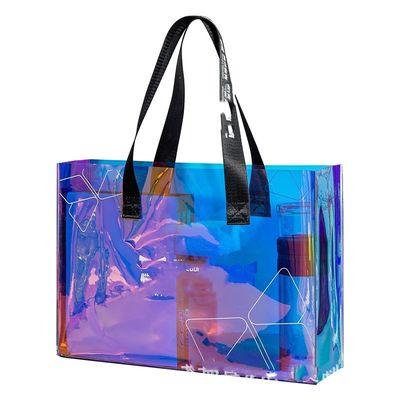 Logo personnalisé Accepté Sac à main imperméable pour femmes Sac de magasinage en TPU recyclé