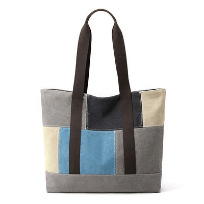 Sacs de magasinage en toile de mode pour femmes avec logo et couleur personnalisés