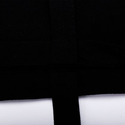 Sac à dos en coton noir écologique avec logo imprimé sur mesure