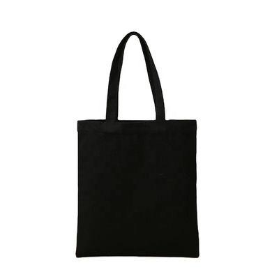 Logo personnalisé imprimé sacs de toile en noir rouge rose bleu violet couleurs réutilisables