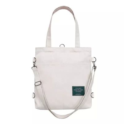Couleur personnalisée Crossbody à la mode femme sac à dos pliable sac de toile durable