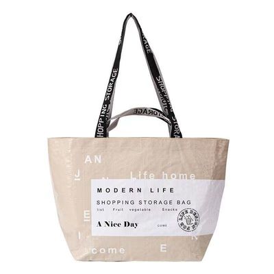 Couleur personnalisée Eco-friendly PP tissé Laminé Sacs de shopping avec logo personnalisé