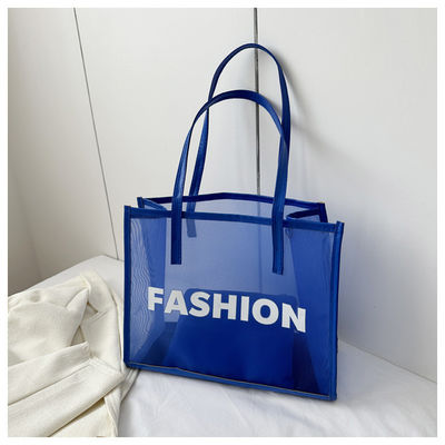 Sac de shopping écologique personnalisé Conception personnalisée avec logo Sac de plage en nylon à mailles réutilisable