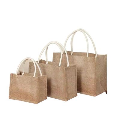Cadeaux sac à main personnalisé en jute en écorce naturelle écologique pour le tote réutilisable