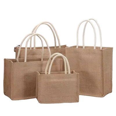 Cadeaux sac à main personnalisé en jute en écorce naturelle écologique pour le tote réutilisable