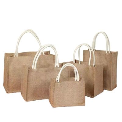 Cadeaux sac à main personnalisé en jute en écorce naturelle écologique pour le tote réutilisable