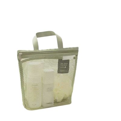 Sac de toilette en maille personnalisé Poids léger Sac net Petit maillage en nylon pour le stockage de la salle de bain