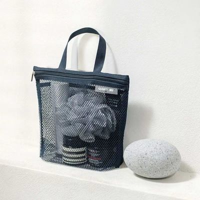 Sac de toilette en maille personnalisé Poids léger Sac net Petit maillage en nylon pour le stockage de la salle de bain