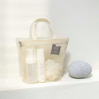 Sac de toilette en maille personnalisé Poids léger Sac net Petit maillage en nylon pour le stockage de la salle de bain
