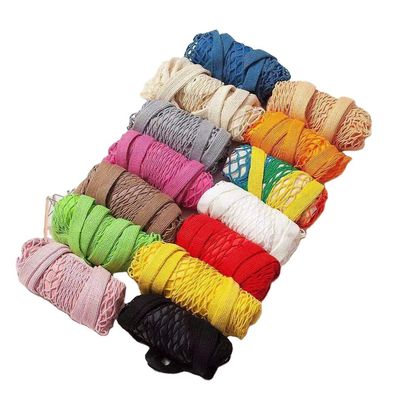 Logo personnalisé Eco Organic Cotton Mesh Net Sac de magasinage réutilisable pour les aliments végétaux Fruits