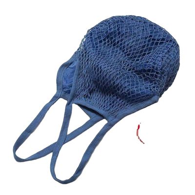 Logo personnalisé Eco Organic Cotton Mesh Net Sac de magasinage réutilisable pour les aliments végétaux Fruits