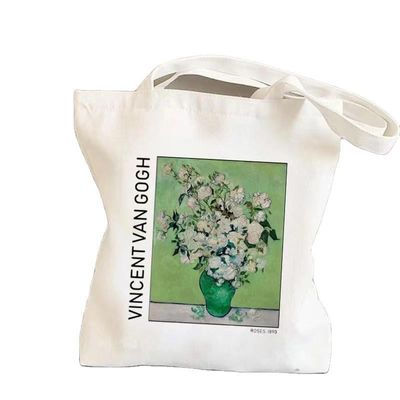 Couleur personnalisée réutilisable en coton simple toile d'épicerie sac à main pour la promotion